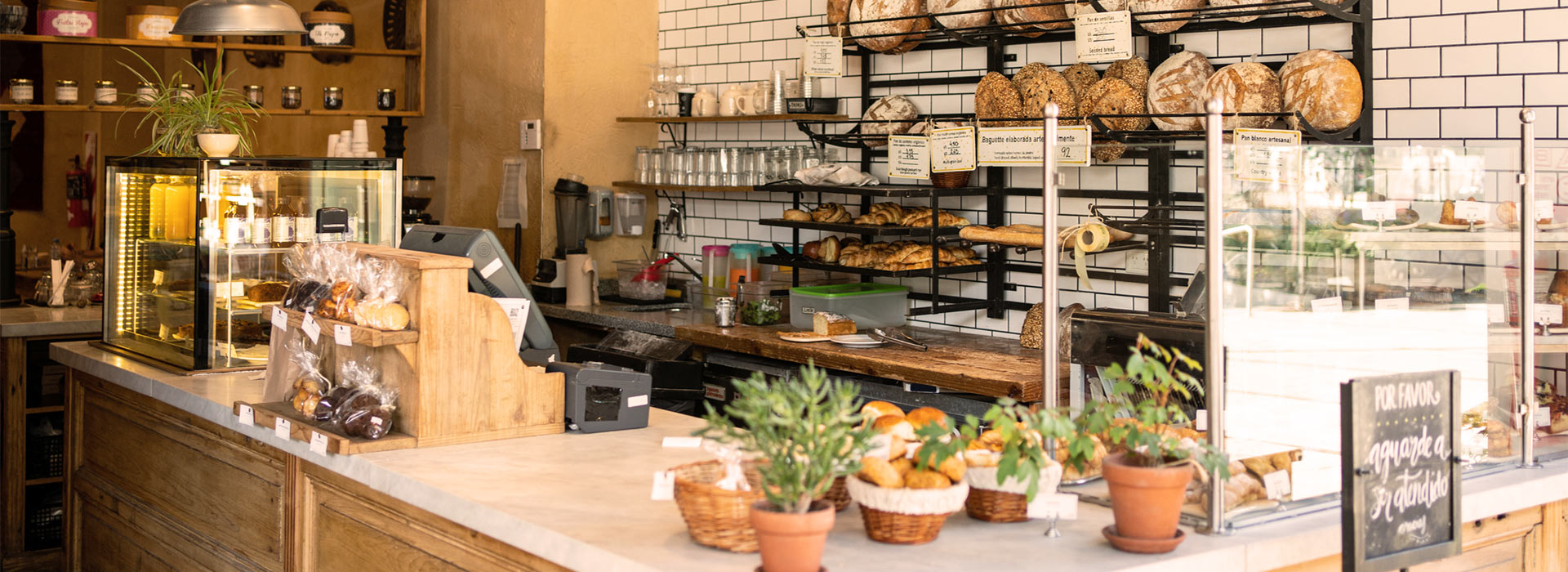 checkout counter at a small business